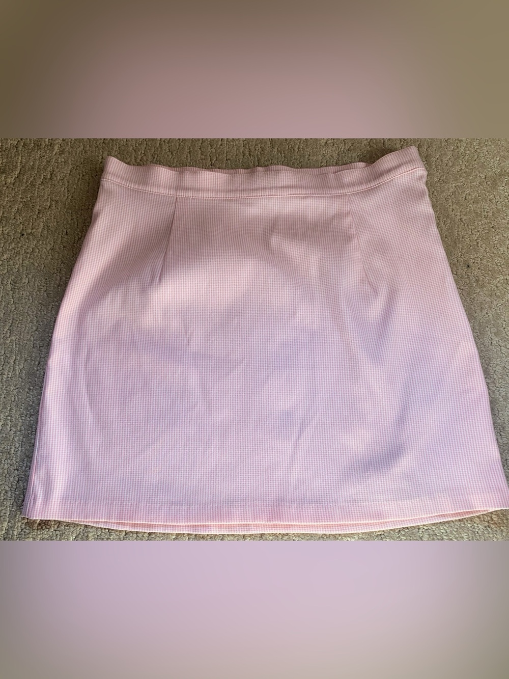 Forever 21 Pastel Pink patterned  Mini Skirt
Size 29
Gently worn